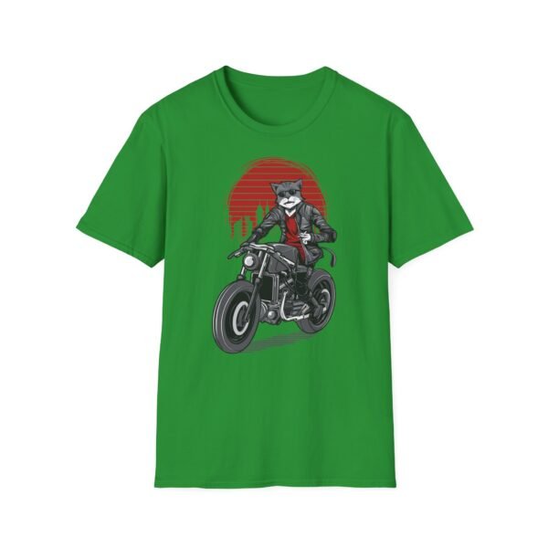 Cool Cat Biker T-Shirt - T-shirt unisexe souple pour les amoureux des animaux – Image 13