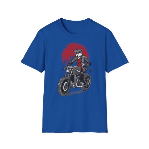 Cool Cat Biker T-Shirt - T-shirt unisexe souple pour les amoureux des animaux – Image 25