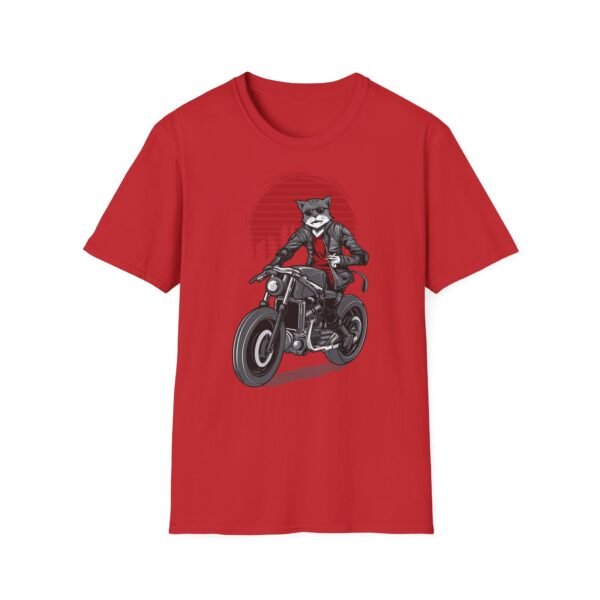Cool Cat Biker T-Shirt - T-shirt unisexe souple pour les amoureux des animaux – Image 33