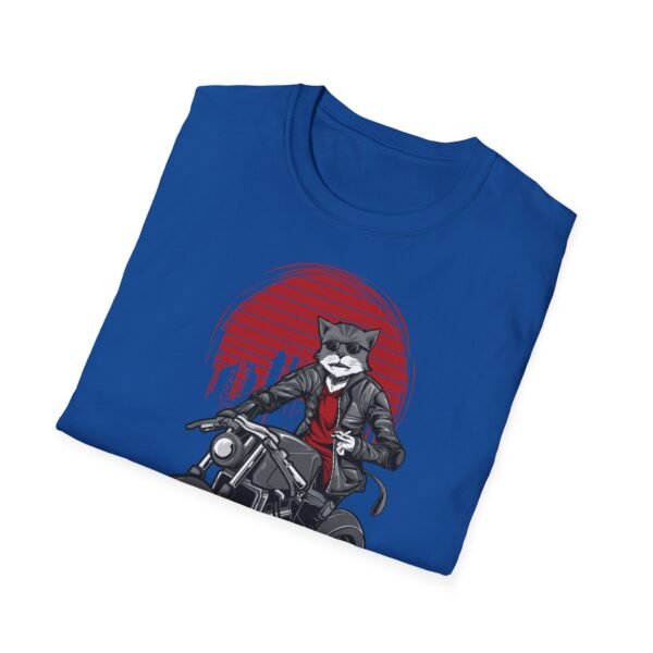 Cool Cat Biker T-Shirt - T-shirt unisexe souple pour les amoureux des animaux – Image 28