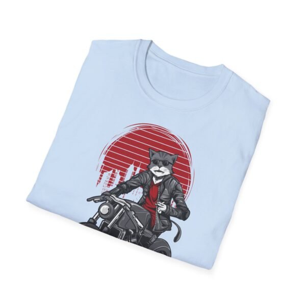 Cool Cat Biker T-Shirt - T-shirt unisexe souple pour les amoureux des animaux – Image 24