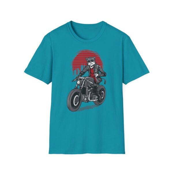 Cool Cat Biker T-Shirt - T-shirt unisexe souple pour les amoureux des animaux – Image 17