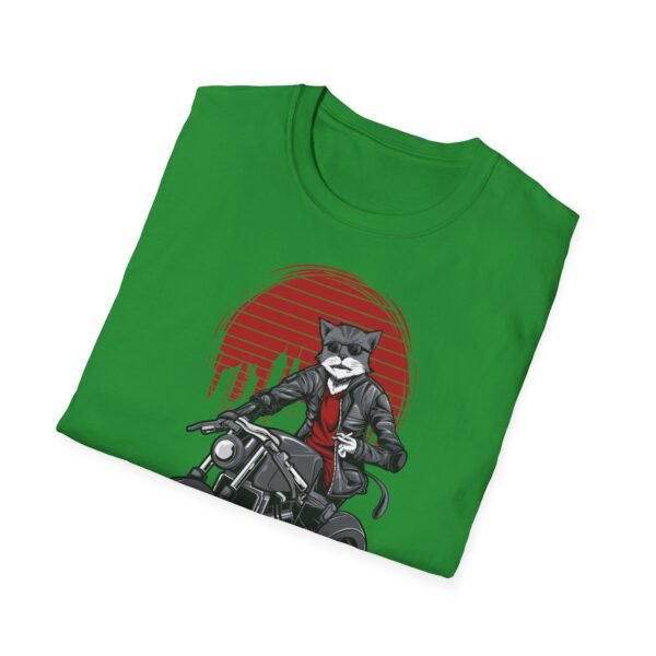 Cool Cat Biker T-Shirt - T-shirt unisexe souple pour les amoureux des animaux – Image 16