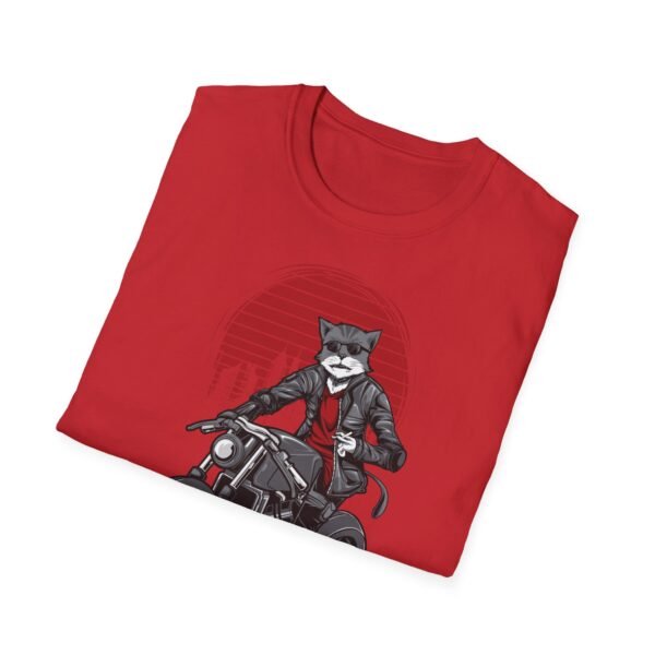 Cool Cat Biker T-Shirt - T-shirt unisexe souple pour les amoureux des animaux – Image 36